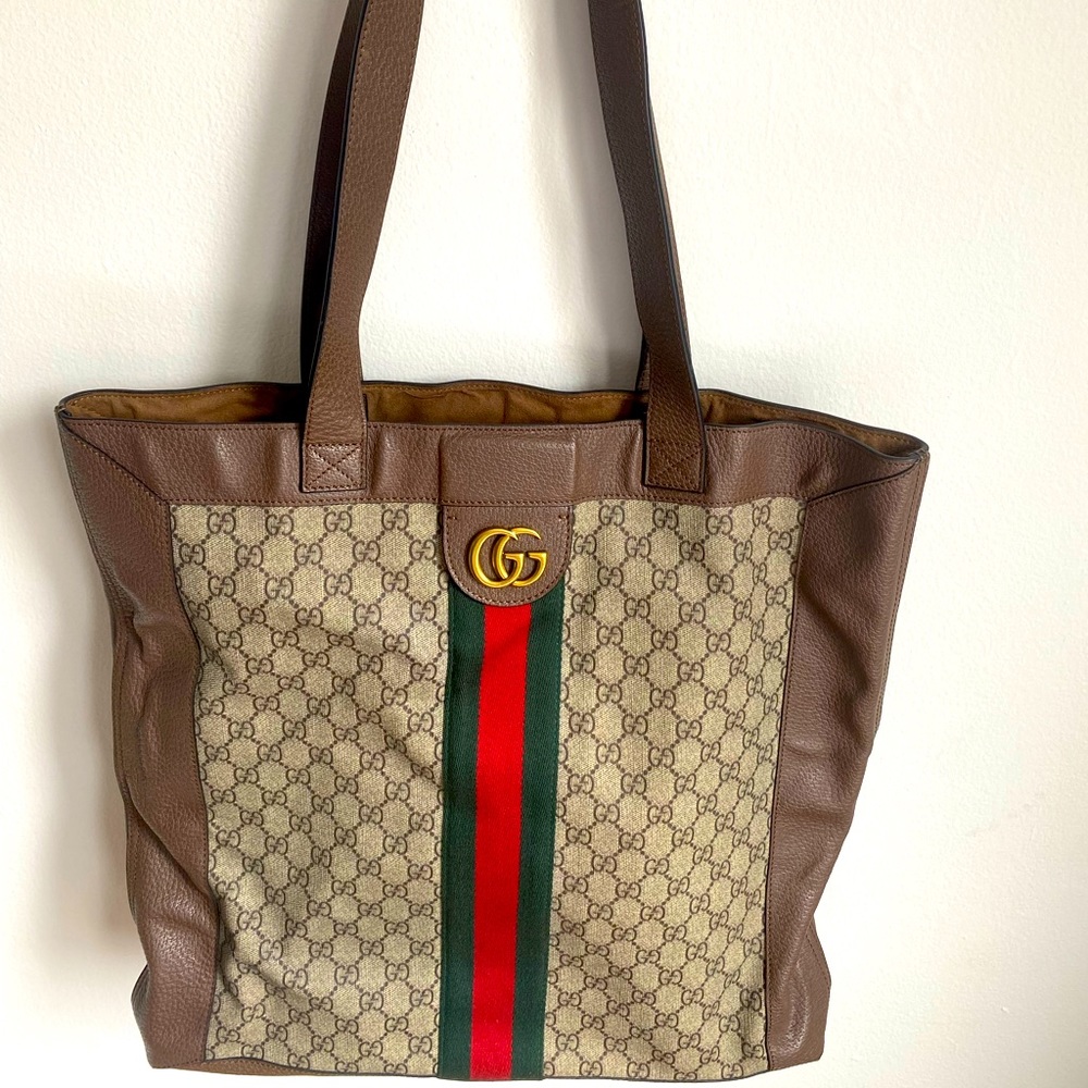 Men's Gucci Ophidia soft GG Supreme large tote
